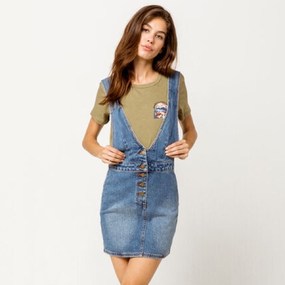 🔆BILLABONG🔆 WARMING UP INDIGO JEAN DRESS - Picture 4 of 17